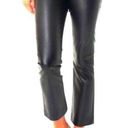 Tuckernuck  Black Faux Leather Ashford Bootcut Ankle Demi Pants Mid Rise XXS Photo 0