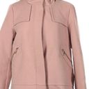 ZARA Women Short Coat With Textured Hood Pink Size M NWT Photo 0