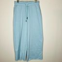 Sage Collective Wide Leg Sweatpants SMALL Ether Blue Ankle Crop Pull On Lounge Photo 1