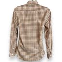Nordstrom Vintage 1970s  Shirt Plaid Women Button-Up Brown Office Long Sleeve Photo 1