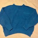 moon&madison Blue Chunky Sweater Photo 0