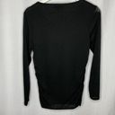 Coldwater Creek  Black‎ Ruched Chiffon Blouse Photo 4