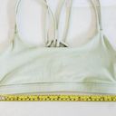 Lululemon  sports bra strappy back light green color size 4 (A-9) Photo 4