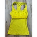 Alo Yoga ALO ribbed tank neon yellow built in bra Photo 7