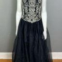 Cache  Vintage Ballgown formal dress 80's 90's size 12 bridal Gothic Royal Photo 0