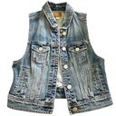 American Eagle NWOT  DENIM JEAN CUTOFF JACKET VEST 👖 Photo 0