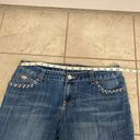 INC  Denim Curvy Fit Flare Leg Bedazzled Jeans Photo 10