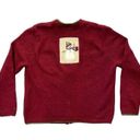 Croft & Barrow  Full Zip  Cardigan Christmas sweater M Snowman Wool Angora blend Photo 1