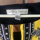 Sandra Darren NWOT  Mod Yellow & Blue 3/4 Sleeve Shift Dress Size Large Boho Photo 1
