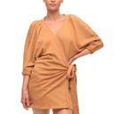 n:philanthropy NWT  Bresson Wrap Dress Duster Cardigan Sweater Camel Oversized S Photo 3