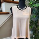 B Jewel  Women's Solid Peach 100% Polyester Scoop Neck Sleeveless Top Size Medium Photo 11