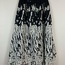 Splash Samuel Dong | Black And White Abstract ‎ Maxi Button Front Skirt Medium Photo 7