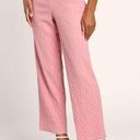 Lulus Pink Textured Cropped Straight Leg Pants Photo 1