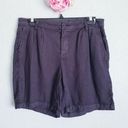 NYDJ Not Your Daughters Jeans‎ Relaxed Pleated Linen Shorts Photo 0