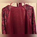 Delicates Sophia By  Woman Size 2x Sexy Burgundy Kimono Robe Silky Photo 7