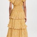 Cleobella NEW NWT  Dita Tiered Ruffle Midi Dress In Cassia Golden Yellow Floral Photo 1