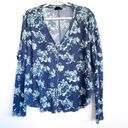 Urban Outfitters Out From Under Floral Button up Waffle Knit Long Sleeve Photo 5