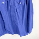 Pacific&Co Denim  Plus Size 3X Jacket Royal Blue Full Zip Hooded Pockets Windbreaker 1367 Photo 2