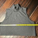 Los Angeles Apparel Turtleneck cotton crop top shirt sleeveless  basic casual Photo 1