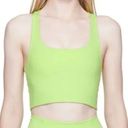 Girlfriend Collective  Neon Green Crop Top Paloma Longline Sports Bra Size Medium Photo 0