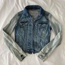 Aeropostale Blue Multi Wash Jean Jacket Photo 0