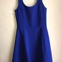 Divided Royal Blue Skater Dress Photo 1