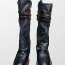 FREEBIRD by Steven  Caden Womens Black & Brown Leather Faux Leather Boots Size 8 Photo 0