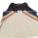 Modcloth  x Camp Collection Off White & Gray Rainbow Stripe Tank Top Sz L Photo 9