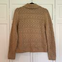 Joie  open knit collared button front cardigan sweater M Photo 4