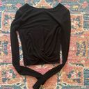 Alo Yoga Alo cross front long sleeve crop top Photo 2