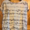 J.Jill  luxe Supima short sleeve tee, floral, size large ￼ Photo 0