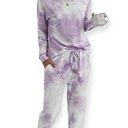 SheIn  SZ S purple and white tie dye sweatsuit set Photo 0