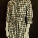 Steven Alan  Blue, Green, White, & Yellow Plaid Button Down Dress & Belt (M) Photo 0