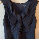 XScape Black Scalloped Sleeveless Dress Photo 1