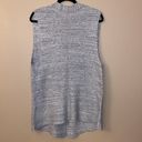 J.Jill PURE JILL  Heather Gray Sleeveless Open Front Sweater Vest Size Medium Photo 6