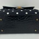 Krass&co Clever Carriage  Satchel Rose Embroidered Purse Polka Dot Dust Bag Black Photo 4