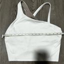 Lululemon  Women’s Everlux Asymmetrical Tennis Workout White Tank Top Exercise Photo 5