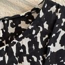 ALC Frank ALC Simona Silk Dress in Black and White Leopard Print Size Small Photo 6