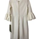 Scarlett New‎  bell sleeve white lined dress Sz 6P Photo 9