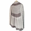 CAbi  Sweater Shadow Circle Gray Shawl Collar Chunky Knit Open Cardigan Sz Medium Photo 6