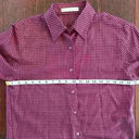 Foxcroft  Women’s Wrinkle Free Pink Black Checker Button Down Shirt Top Size 4 Photo 6