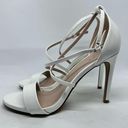 mix no. 6  “Zaydia” White Strappy Heels Women’s Size 8 Photo 0