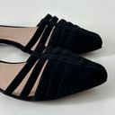 TESORI Black Suede Pointy Toe Flats Size 8 Photo 2