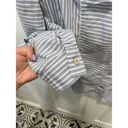 Chico's 🚨 SALE ‼️  size 1 blue striped light weight button down Photo 4