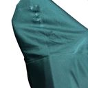 La Femme Strapless Sweetheart Satin Wrap Bodice Maxi Gown Emerald Green Photo 8