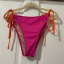 Shade & Shore  pink and orange bikini bottom size medium  Photo 6