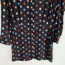 Equipment  Femme Blue Silk Claudette Star Printed Shirt Dress Sz 8 Photo 4