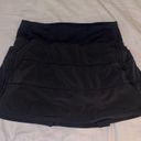 Lululemon  4 Pace Rival Skirt Black, Mini Skorts Has Shorts Underneath Photo 4