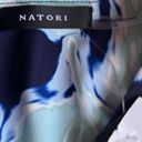 Natori  Shibori Floral - Fluid Crepe Drape Dress Photo 8