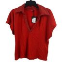 n:philanthropy  Red Short Sleeve Terry Polo New Photo 0